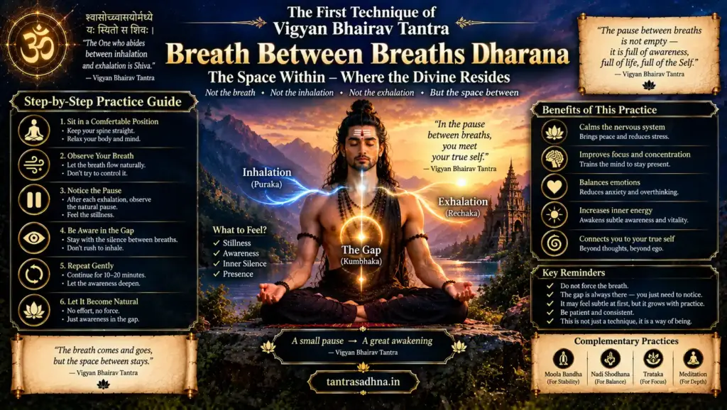 Meditator observing the transition between inhaling and exhaling