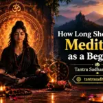 Beginner sitting comfortably during a meditation session