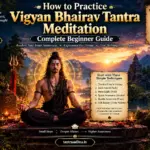 Beginner practicing meditation inspired by Vigyan Bhairav Tantra