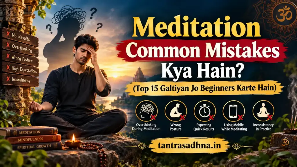 Meditator struggling with distractions during meditation practice