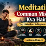 Meditator struggling with distractions during meditation practice