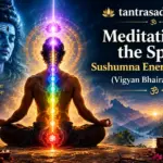 Meditating with awareness focused along the spine