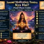 Meditator focusing on sound and Nada during meditation