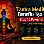 Person practicing peaceful Tantra meditation with mindful awareness