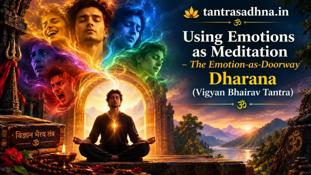 Meditating with awareness of emotions and inner feelings