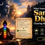 Symbolic Tantric meditation scene representing Sanatan Dharma traditions